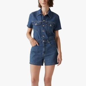 Levi’s Denim Blue Women's Jean Romper
